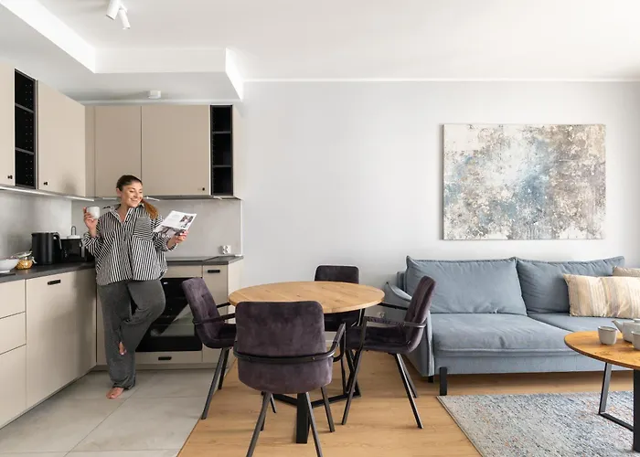 Apartment Porto Letnica With Gym & Parking By Lion Gdansk